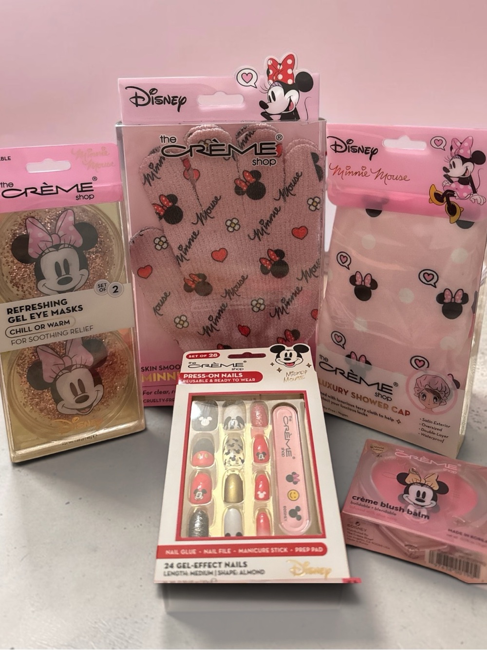 🎀 Disney Minnie Mouse x The Crème Shop 5-Piece Beauty Spa Bundle NEW